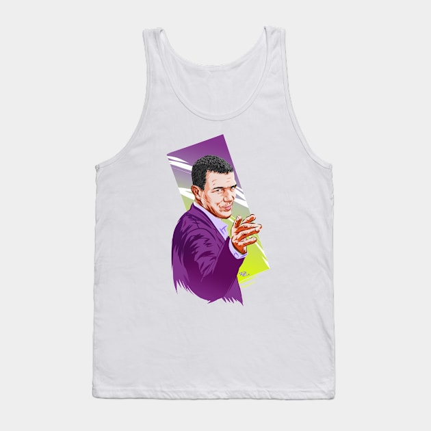 Antonio Banderas - An illustration by Paul Cemmick Tank Top by PLAYDIGITAL2020